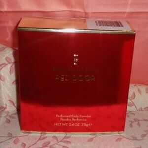 NEW IN THE BOX-RED DOOR PERFUMED BODY POWDER BY ELIZABETH ARDEN-2.6 OZ.-